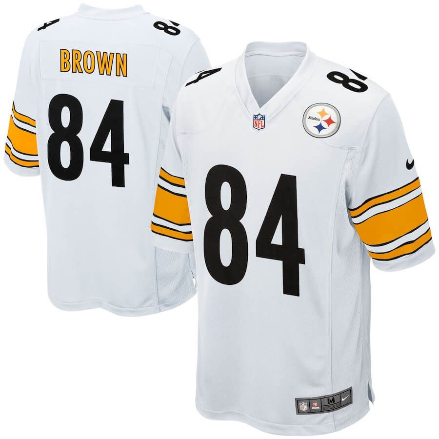 Men Pittsburgh Steelers 84 Rico Bussey Nike White Game NFL Jersey